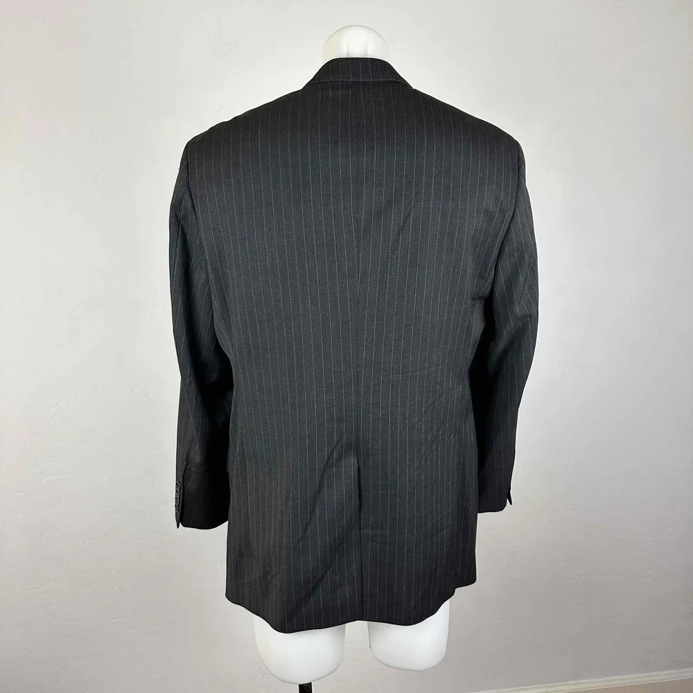 Brooks Brothers 1818 Madison Mens Pinstripe Wool Blazer Jacket Size 41R